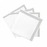 Triple Embroidery Border Polycotton Napkins (Set of 4)
