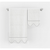 Scalloped & Border Embroidered Bath Towels (Set of 2)