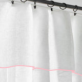 100% Linen Edge Embroidery Curtain (Set Of 2)