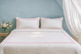Classic Border Diamond Knitted Cotton Coverlet