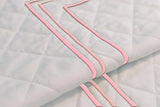 Classic Border Diamond Knitted Cotton Coverlet