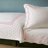 Classic Border Diamond Knitted Cotton Coverlet