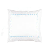 Ava 400TC Cotton Scallop Embroidery Sateen Solid Pillow Sham