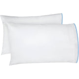 400TC Embroidery Cotton Sateen Solid Pillowcases (Set Of 2)