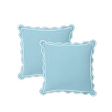 400TC Luxurious Scallop Embroidery & Border Cotton Euro Sham