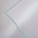 400TC Cotton Single Embroidery Sateen Solid Duvet Cover Set
