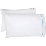 400TC Single Embroidery Cotton Sateen Pillowcases (Set Of 2)