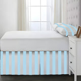 400TC Stripe Border Frame Cotton Sateen Tailored Bed Skirt