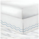 400TC Cotton Double Wavy Embroidered Tailored Bed Skirt