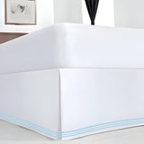 400TC Cotton Sateen Classic Embroidery Tailored Bed Skirt