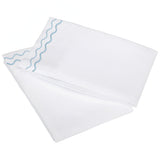 400TC Double Wavy Embroidered Cotton Pillowcases (Set of 2)