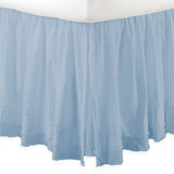 400TC Sateen Solid Cotton Fringe Ruffle Bed Skirt