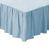 400TC Sateen Solid Cotton Gathered Bed Skirt