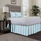 400TC Stripe Border Frame Cotton Sateen Tailored Bed Skirt