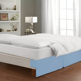 400TC Sateen Solid Cotton Wrap Around Tailored Bed Skirt
