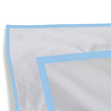 400TC Embroidery & Border Cotton Sateen Solid Pillow Sham