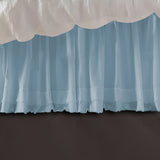 400TC Sateen Solid Cotton Fringe Ruffle Bed Skirt
