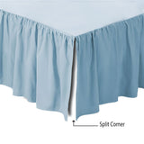 400TC Sateen Solid Cotton Gathered Bed Skirt