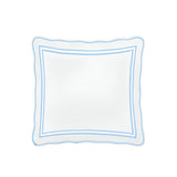 400TC Wavy Embroidery & Border Cotton Sateen Solid Duvet Cover Set