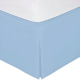 400TC Sateen Solid Cotton Wrap Around Tailored Bed Skirt