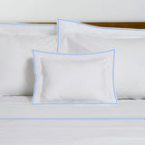 400TC Embroidery Cotton Sateen Solid Duvet Cover Set
