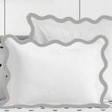 400TC Applique Scalloped Embroidery Cotton Pillow Sham