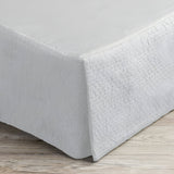 400TC Cotton Horizontal Textured Quilted Tailored Bed skirt