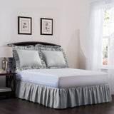 400TC Cotton Sateen Velcro Detachable Ruffle Bed Skirt