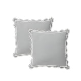 400TC Luxurious Scallop Embroidery & Border Cotton Euro Sham
