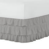 400TC Sateen Solid Cotton Ruffle Bed Skirt