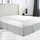 300TC Sateen Stripe Cotton Tailored Bed Skirt