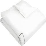 500TC Cotton Single Embroidery Sateen Solid Duvet Cover Set
