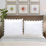400TC U Shape Applique Embroidery Cotton Euro Sham