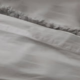 400TC Cotton Sateen Solid Fringe Duvet Cover Set