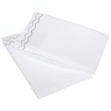 400TC Double Wavy Embroidered Cotton Pillowcases (Set of 2)