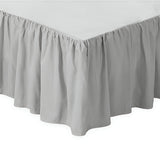 400TC Sateen Solid Cotton Gathered Bed Skirt
