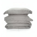 400TC Sateen Solid Cotton Round Duvet Cover Set