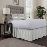 400TC Stripe Border Frame Cotton Sateen Tailored Bed Skirt