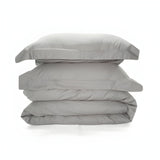 400TC Cotton Sateen Solid Duvet Cover Set