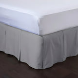 400TC Cotton Sateen Velcro Detachable Pleated Bed Skirt