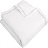 400TC Cotton Triple Edge Embroidery Sateen Solid Duvet Cover Set