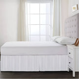 Detachable Wrap Around Polyester Ticking Stripe Tailored Bed Skirt