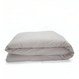 400TC Sateen Solid Cotton Round Duvet Cover Set