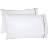 400TC Double Embroidery Cotton Sateen Pillowcases (Set Of 2)