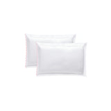 400TC Small Scallop Embroidery Cotton Pillowcases (Set Of 2)