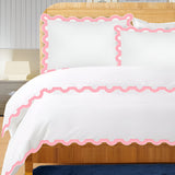 400TC U Shape Applique Embroidery Cotton Duvet Cover Set