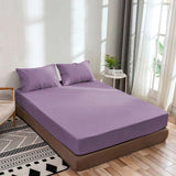 400TC Sateen Solid Cotton Fitted Sheet