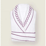 Chain Embroidered Cotton Bath Robe