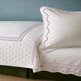 Classic Border Diamond Knitted Cotton Coverlet