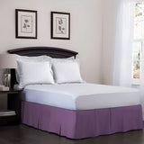 400TC Cotton Sateen Velcro Detachable Pleated Bed Skirt